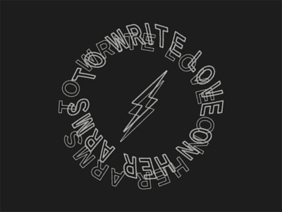 Bolt design graphicdesign illustration merch merchart tshirtdesign twloha typography
