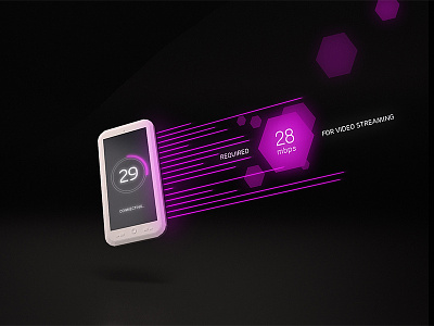 Cellphone. c4d neon styleframe vray
