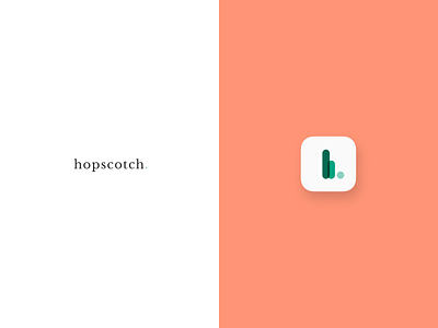 Hopscotch Logo Exploration app app design art direction branding design icon logo typography ui004