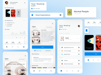 Reading App app app design art direction design iphone layout product design reading app typography ui uiux ux