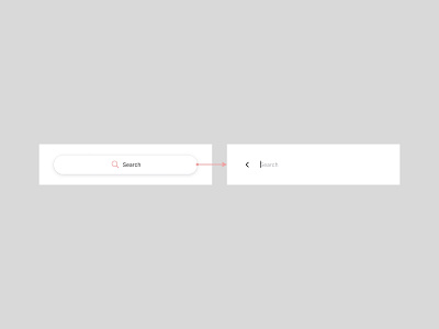 Inactive vs Active Search Fields app design design system ui uiux ux