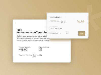 Crude Coffee - Subscription Checkout