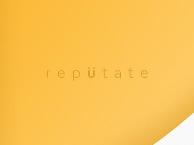 reputate app branding design layout logo typography ui