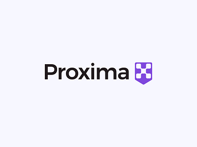 ProximaX Logo block chain branding design flat illustration logo typography