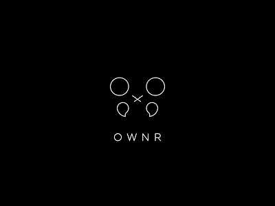 OWNR Logo dark design experiment identity insect line logo mono line