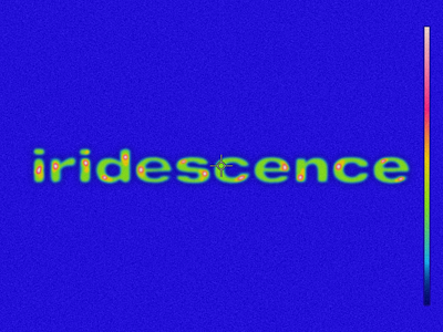 iridescence by Brockhampton art brockhampton design experimental font gradient hip hop illustration iridescent music noise rap saturation text thermal tunes typogaphy