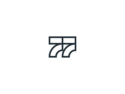 77 Shoes 77 branding design icon logo luxury mark modern number outline line shoes shop