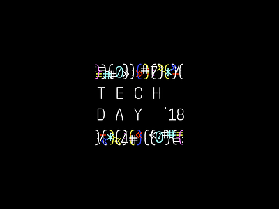 Tech Day Logo brand branding identity design illustration typography event conference convention flat wordmark inspiration logo logomark symbol modern abstract letter