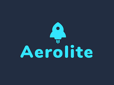 Daily logo challenge 1/50 - Rocketship aerolite branding daily logo daily logo challenge logo rocketship space