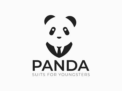Daily logo challenge 3/50 - Panda logo branding daily logo challenge logo negativ space panda suits
