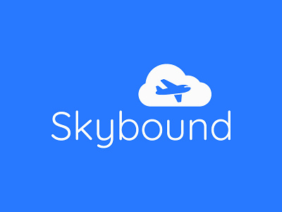 Daily logo challenge 12/50 - Airline airline brand branding clean cloud dailylogo dailylogochallenge flight logo simple skybound vector