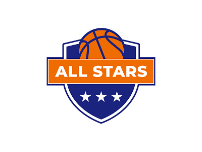 Daily logo challenge 32/50 - Sports team all star basketball branding clean dailylogo dailylogochallenge logo simple sport team vector