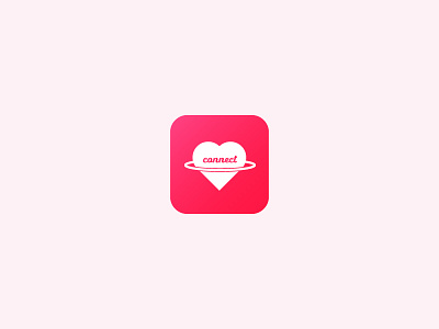 Daily logo challenge 41/50 - Dating App app brand branding clean dailylogo dailylogochallenge dating heart logo mark simple vector