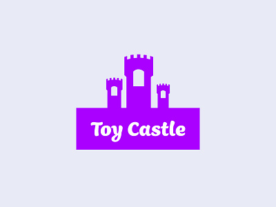 Daily logo challenge 49/50 - Toy Store brand branding castle clean dailylogo dailylogochallenge logo mark simple store toy vector