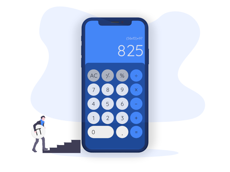 Calculator design by Jack Junge on Dribbble