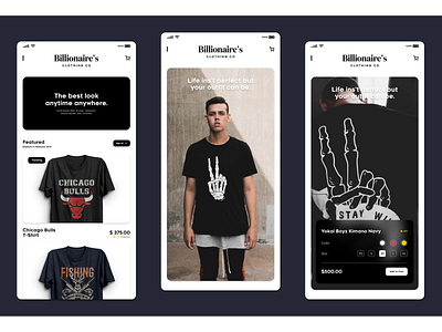 Clothing App UI