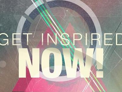 Get Inspired Now! art inspiration poster typography