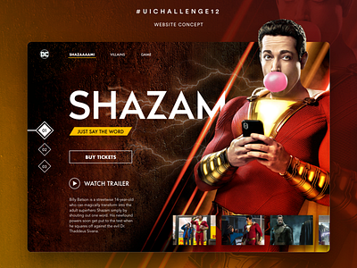 Shazam Website Interface + Sketch File sketch app ui design user interface website concept