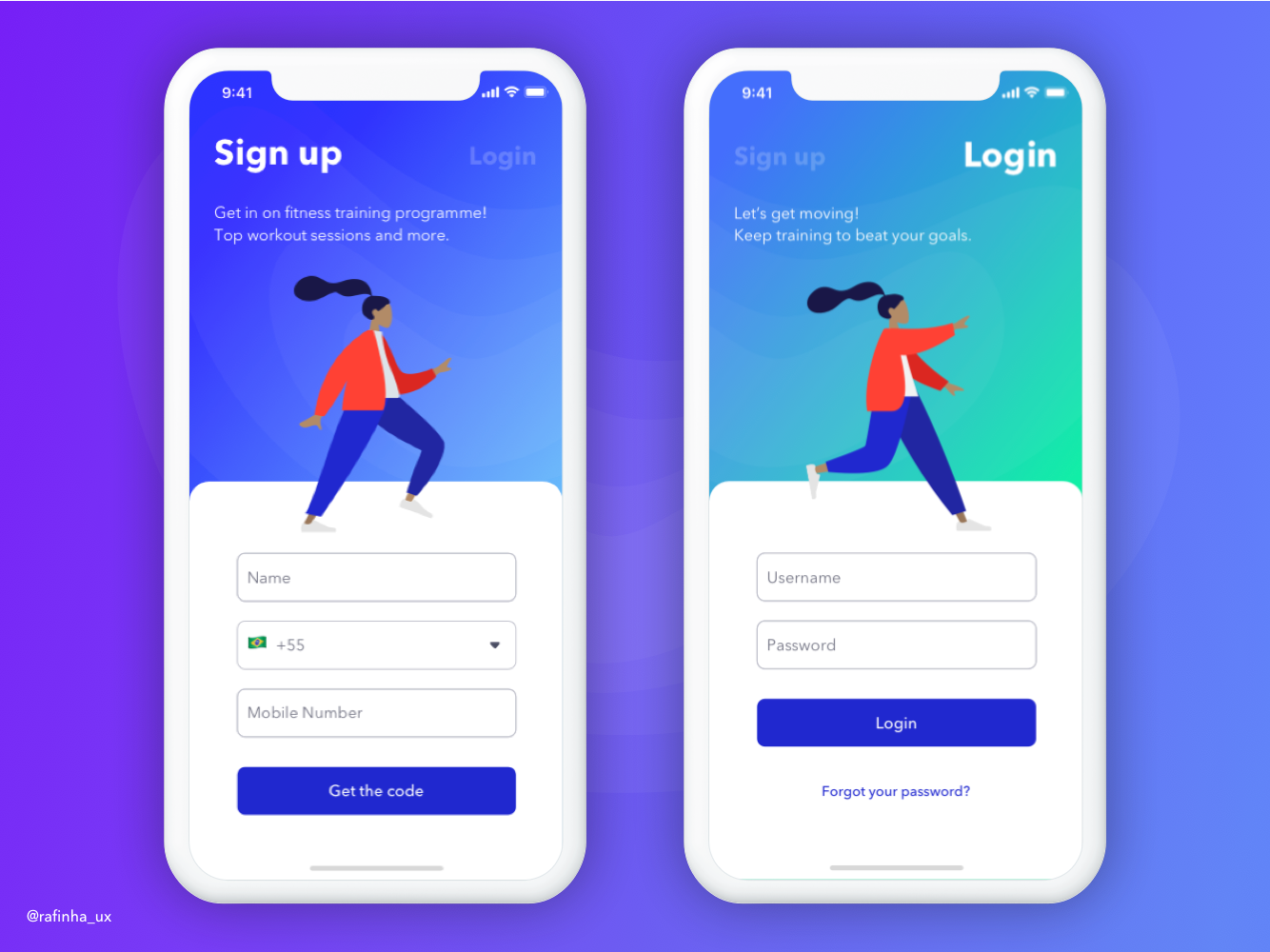 #001 Daily UI Challenge - Sign up by Rafael Prado on Dribbble