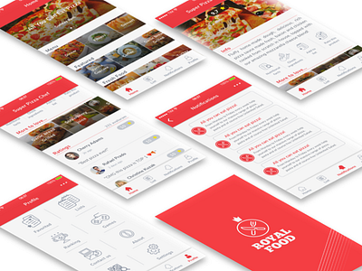 App Royal Food - UI Design app design application mobile ui ui design user interface ux design