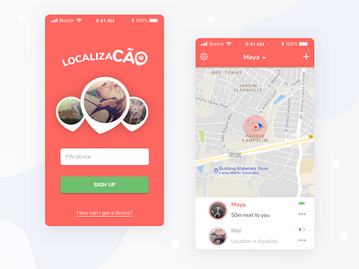 App Localizacão - UI Design