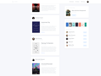 Book Activity Feed activity book cards clean dailyui feed media post social ui white