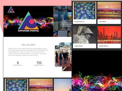ARTWORK PORTAL, An Art Exhibition website.