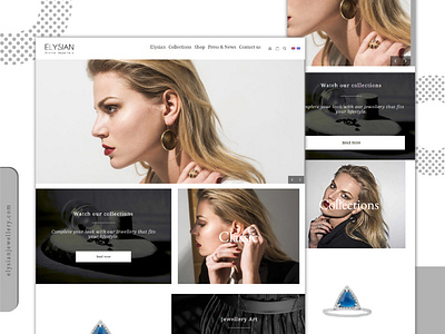 Elysian Jewelry, A Jewelry Selling E-Commerce Website