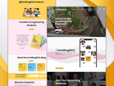 Ironringgirls, An Educational Blog website for women. blog construction constructive work e book education engineering girls innovation motivation professinoal web design web development website website creation website development women