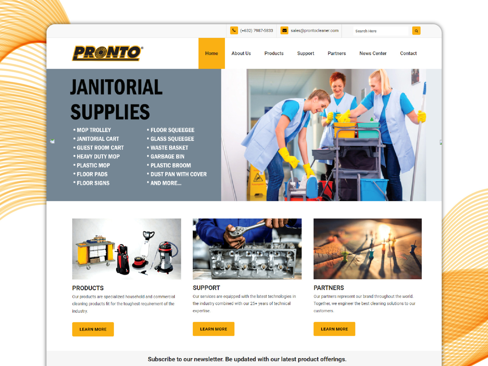 PRONTO, A Cleaning Services site. by Faizan Afzal on Dribbble