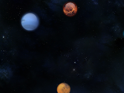 Redesign teaser 2 design photoshop planets redesign space