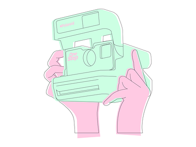 Polaroid camera camera creative dailydesign dailyui design illustration illustrator interface minimal polaroid uidesign uitrends vector