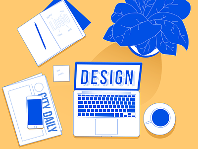 Creative view coffee creative dailydesign dailyui design desk illustration illustrator interface minimal iphone logo plants uidesign uitrends vector workdesk