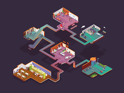 Isometric office