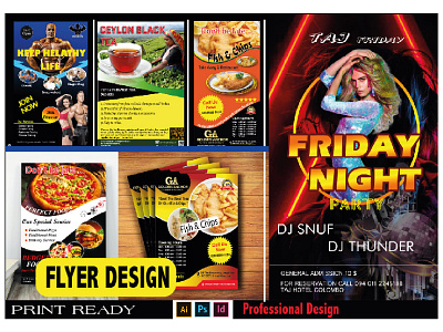 I will Design Flyers animation book cover branding brochure design flyer graphic design illustration logo magazine
