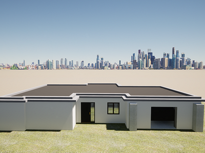 My first ArchiCAD project "Urban House"