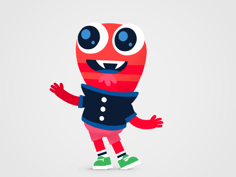 Voice Kids Monster Happy animation illustration motion graphics