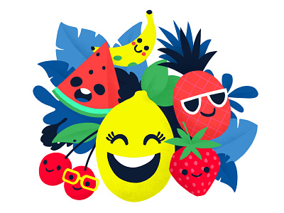 Voice Kids Fruity design illustration