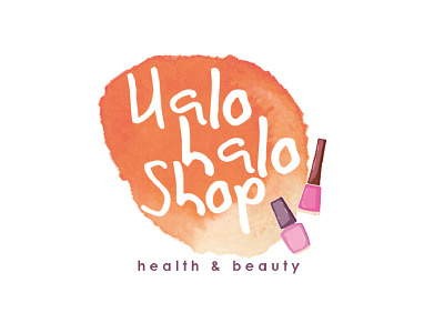 Yalo halo Shop - health & beauty branding logo
