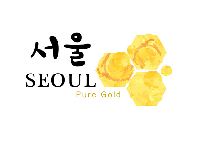 SEOUL Pure Gold soap branding logo