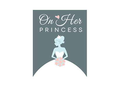 On her princess - Wedding planner branding logo