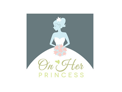 On her princess - Wedding planner branding logo
