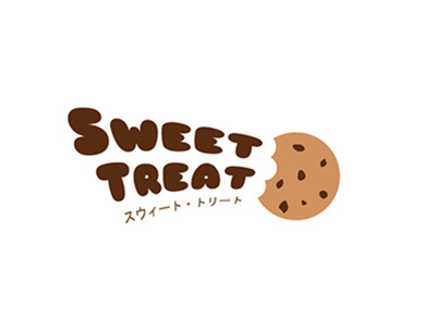 Sweet treat - home made cookie brand branding logo