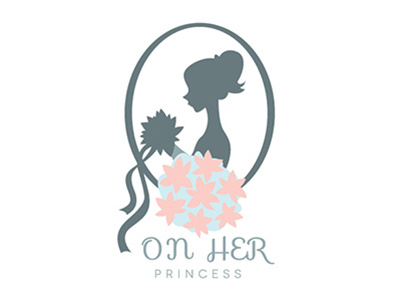 On her princess - Wedding planner branding logo