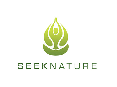SEEK NATURE - Organic shop branding logo