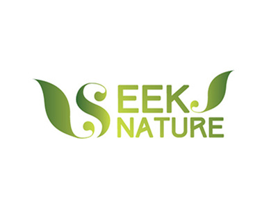 SEEK NATURE - Organic shop branding logo
