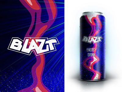 Energy drink can packagingdesign