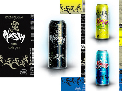 Packaging design cans for energy drink asia cambodia can design design energy drink illustration myanmar package design thailand