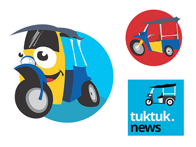 Illustrations for the website character illustration logo tuk tuk vector