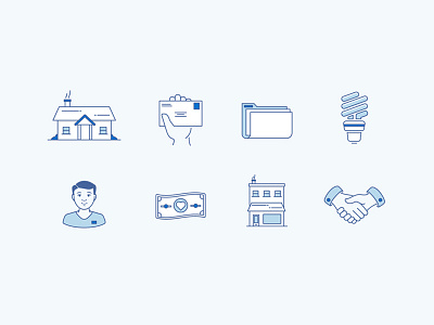 Icon Set iconography icons illustration